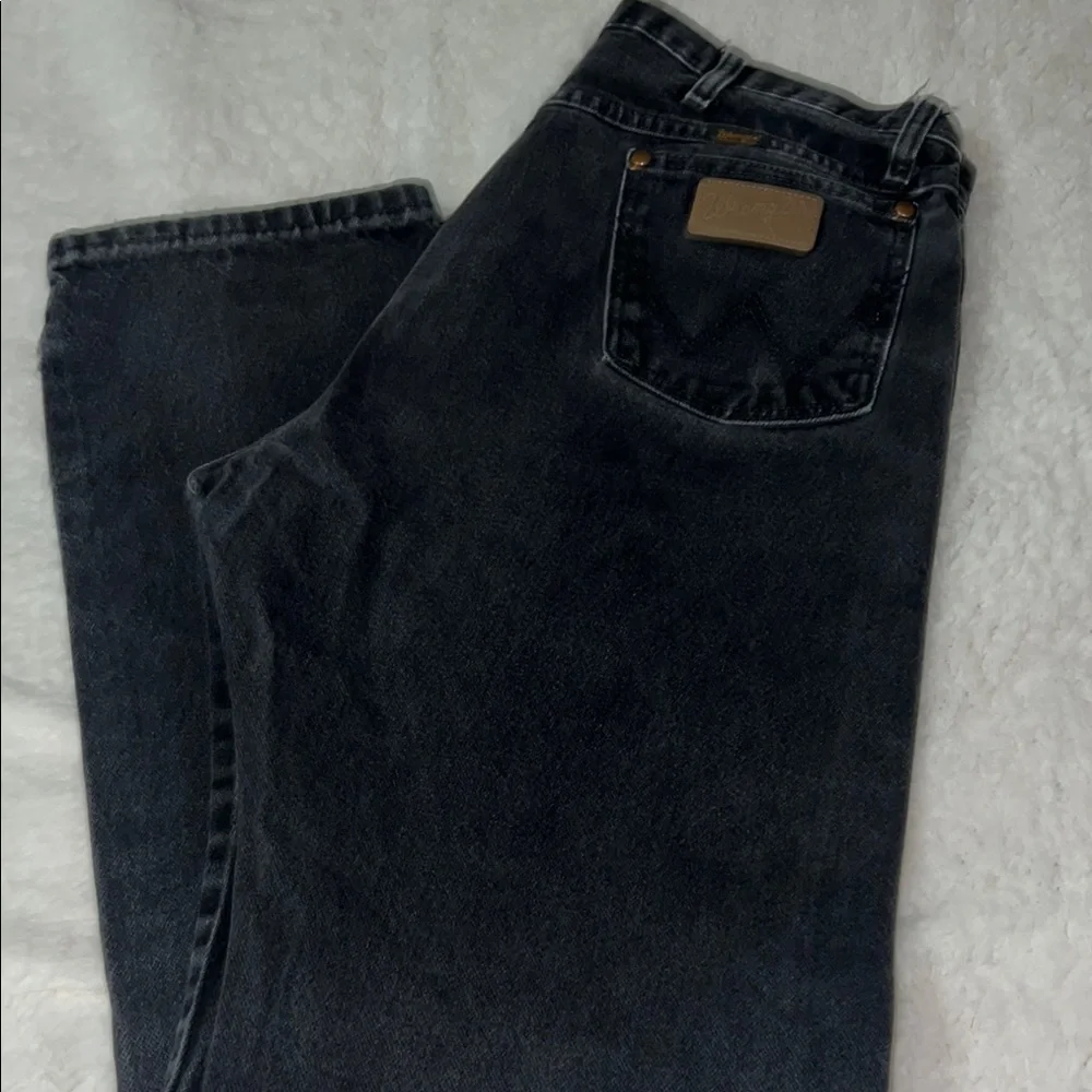 Men’s Wrangler Black Bootcut Jeans Classic‎ Style
